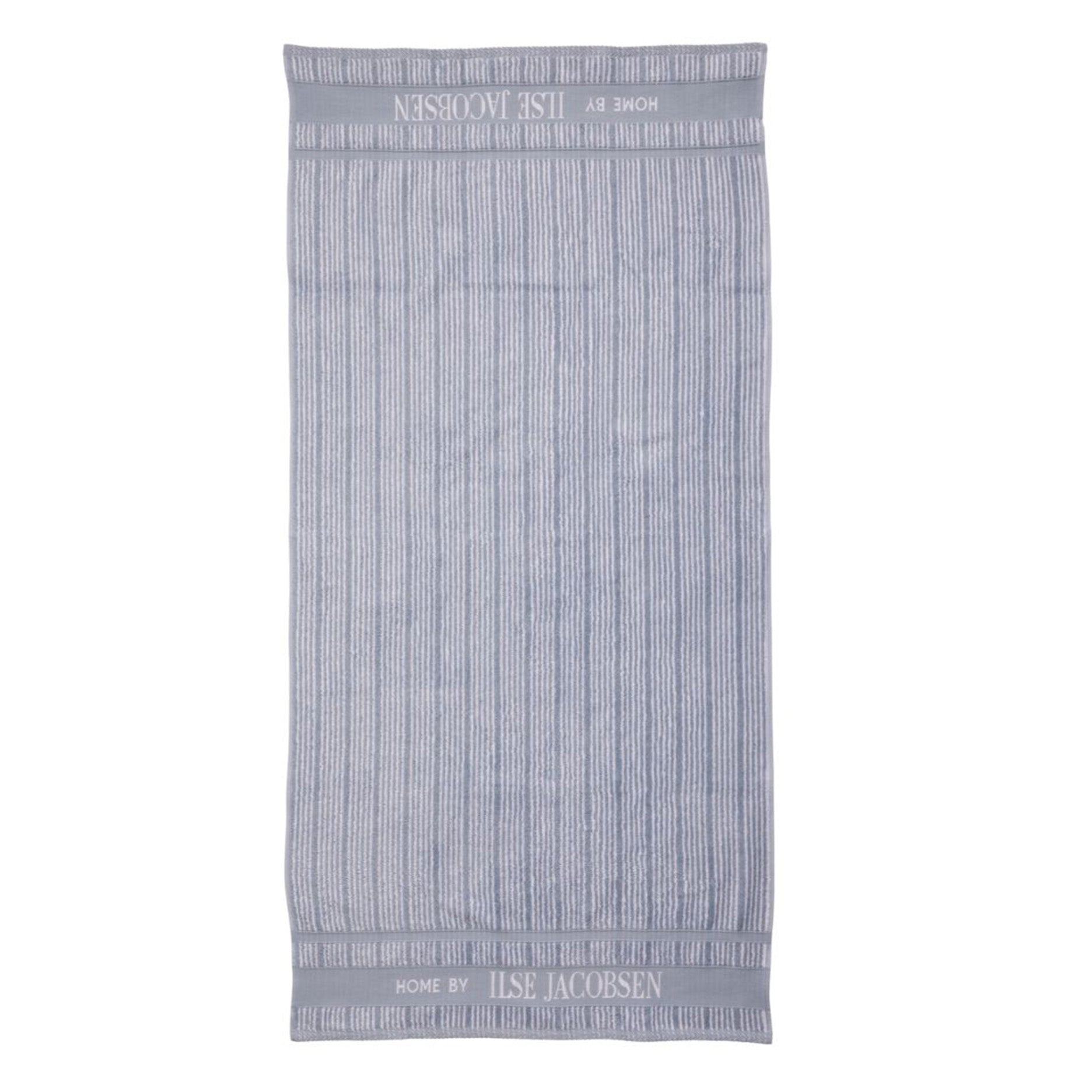 Håndklæde 70x140 cm støvet blå striber